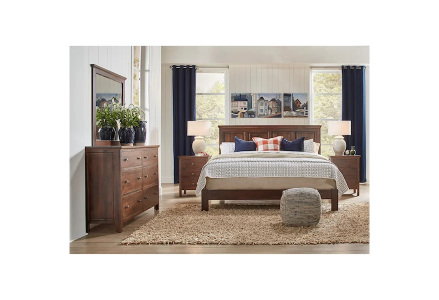 Heritage Raised Panel Bed Bedroom Group by Archbold Furniture at Esprit Decor Home Furnishings